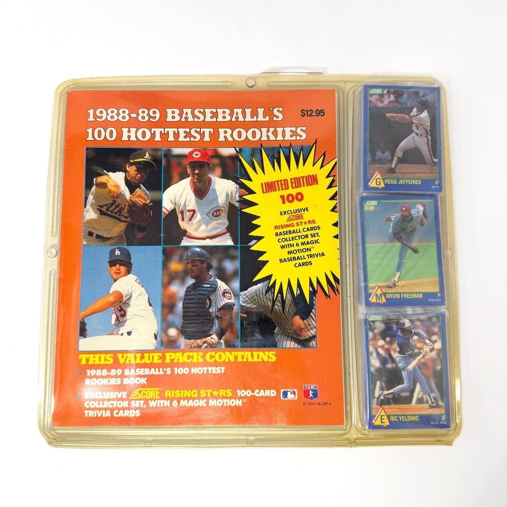 Score Rising Stars Baseball 1989 100 Card Set 100 Hottest Rookies Book